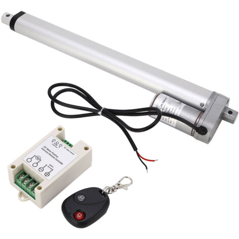 Actionneur linéaire électrique, course de 300mm, poussée 750N, 12V, pour équipement de Machine avec contrôleur et télécommande
