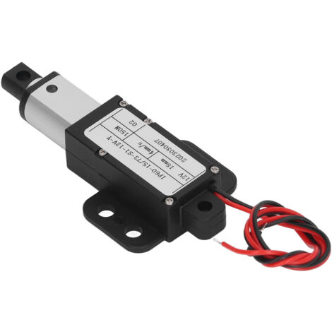 Actionneur linéaire électrique miniature 150 N en alliage d'aluminium, course de 15 mm, mini-actionneur de mouvement pour l'industrie, 12 V, IP60YR