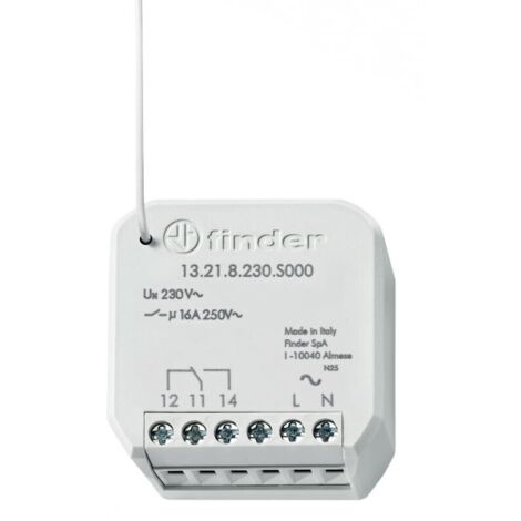 Actionneur multifonction BLISS 1 inverseur 16A 230V AC Radio à encastrer FINDER 13218230S000PAS