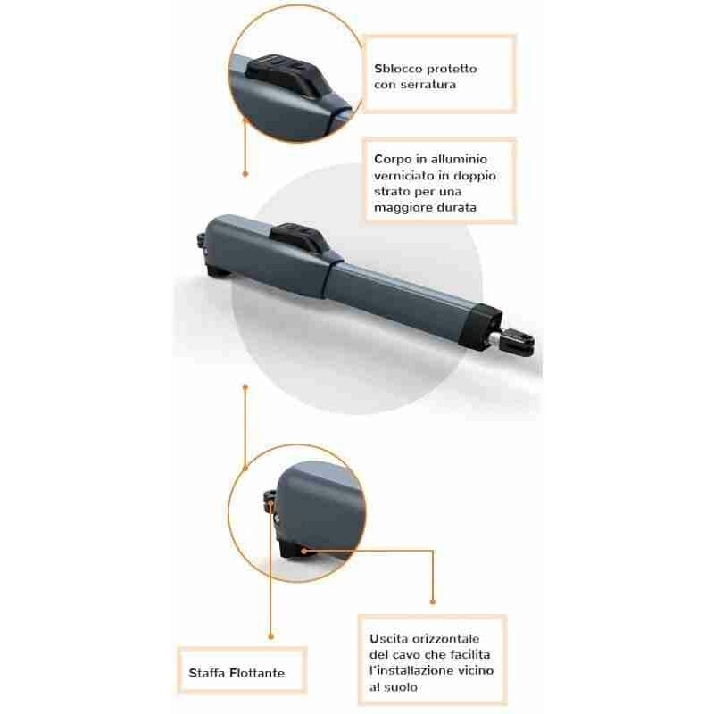 6170116 GENIUS MISTRAL 300 230v 6170116 Actionneur de moteur de portail battant irréversible