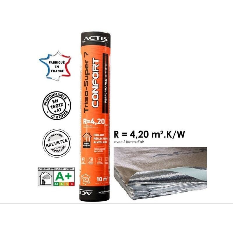 Actis - Isolant réflecteur alvéolaire eco Triso-Super 4