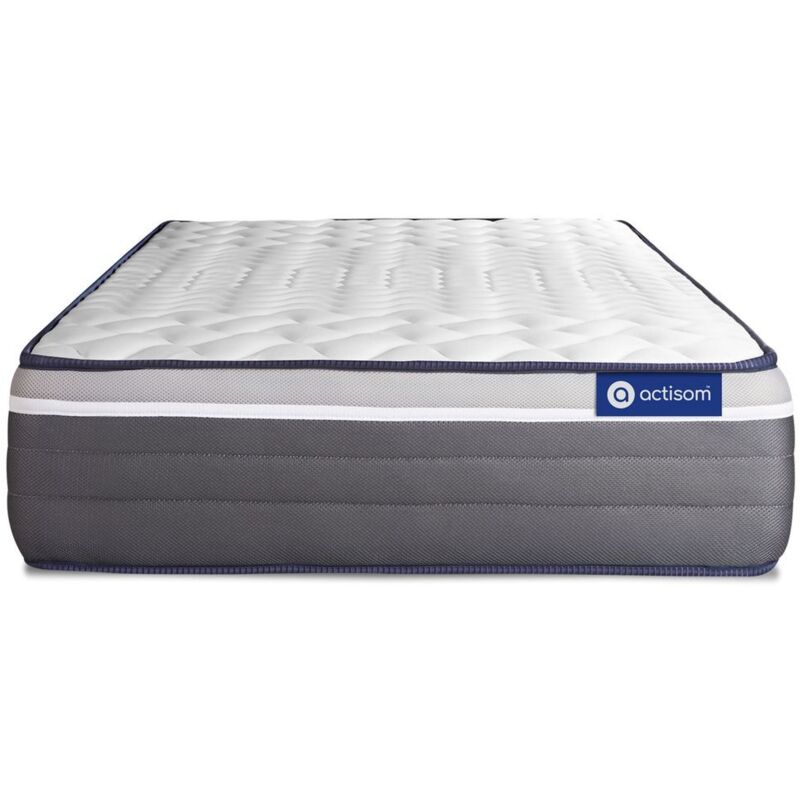Matelas 120x200 cm Ressorts ensachés et Mémoire de forme - Actiflex Plus