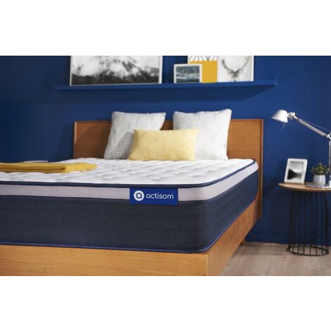Actisom – Matelas ressorts ensachés 90 x 190 cm – Mousse à mémoire de forme – Épaisseur 26 cm – 348 ressorts – 7 zones de confort - MAX 90 X