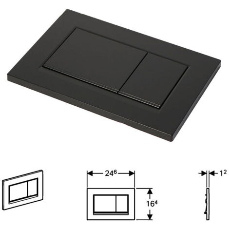 Activación Sigma 30 Dualflush 310黑色哑光面板适用于吉博力水箱