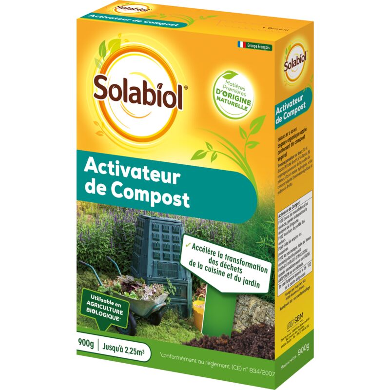 SOLABIOL SOACTI900 ACTIVATEUR DE Compost Naturel - PRÊT A l'emploi 900 G Utilisable en Agriculture Biologique 16 x 5 x 23 cm