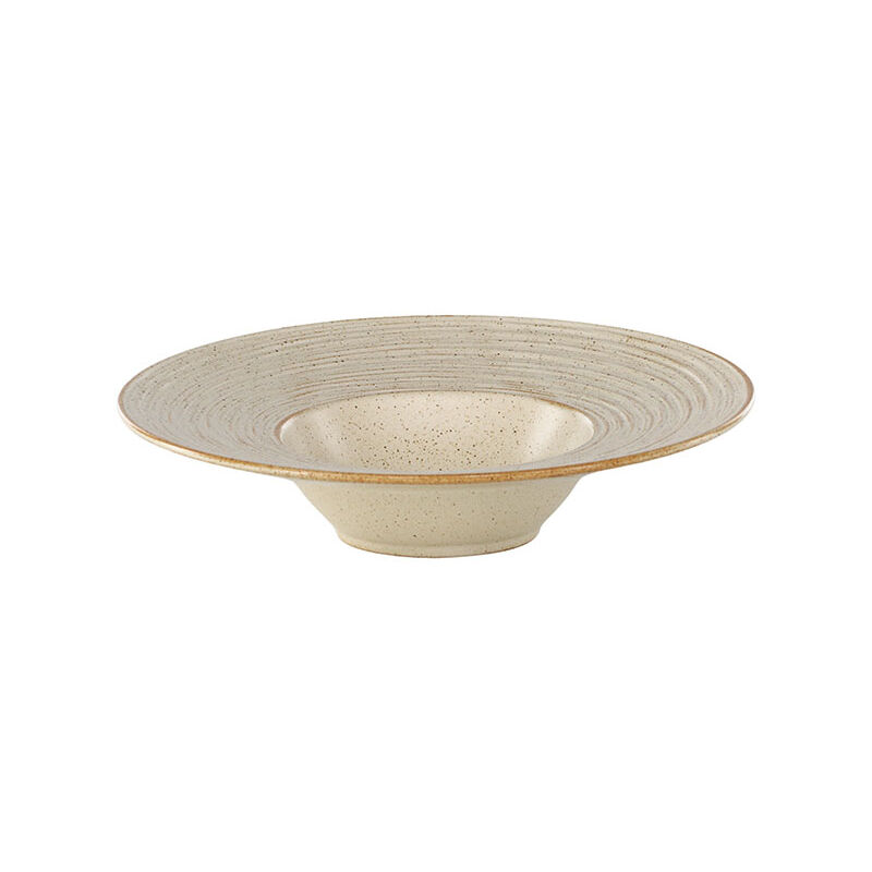 Active assiette céramique beige.