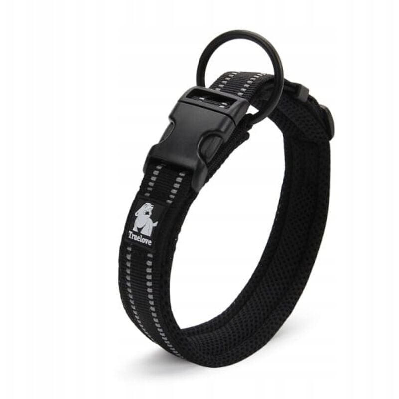 SCHWARZES REFLEKTIERENDES TRUELOVE XS Hundehalsband