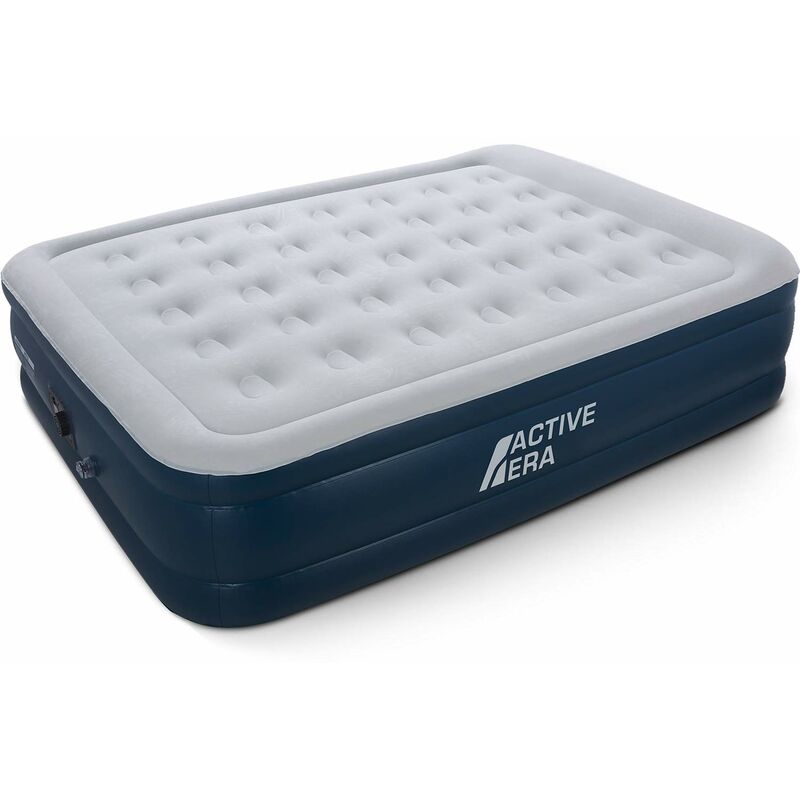 One Retail Group - Matelas Gonflable Pneumatique Premium 2 Places avec Pompe Électrique et Oreiller Intégrés Active Era