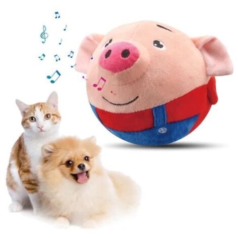 Active Moving Pet Plush Toy, Jouet en Peluche Animé pour Animaux de Compagnie, Jouet de Balle Rebondissante pour Chiens,