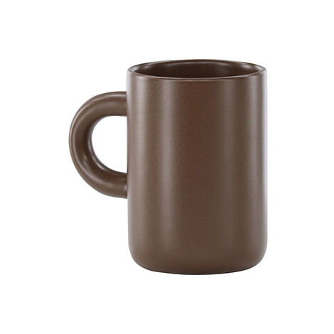 Active Tasse Knochenporzellan braun.
