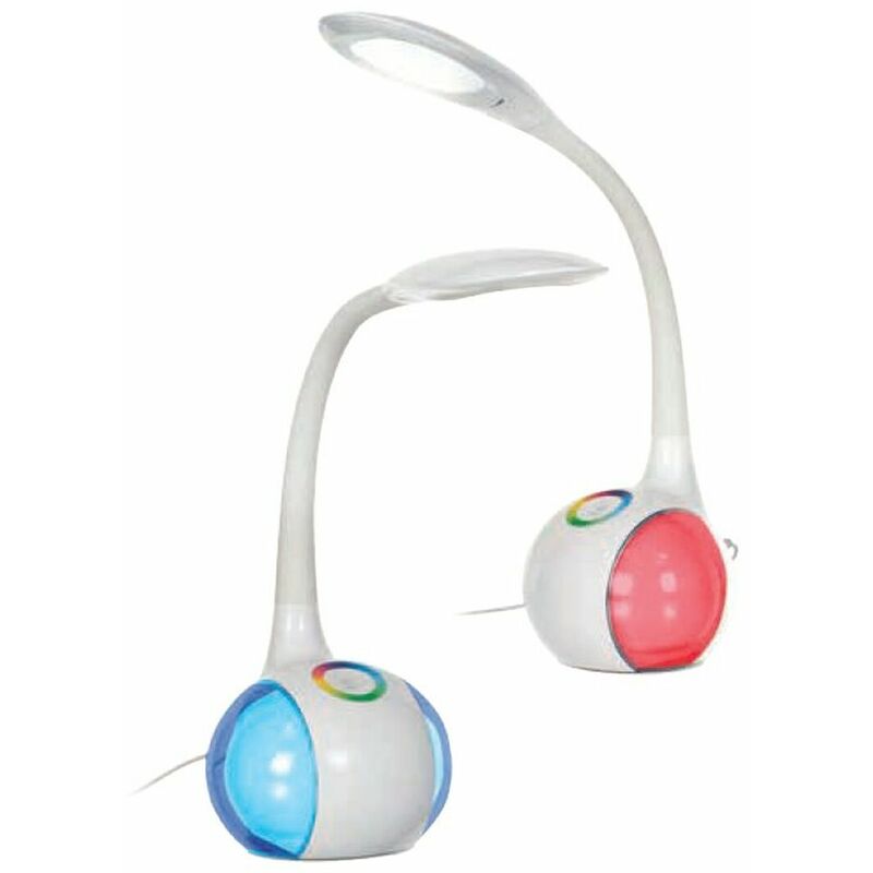 Lámpara de mesa Activejet aje-rainbow rgb Blanco 80 Plástico 6 w 230 v