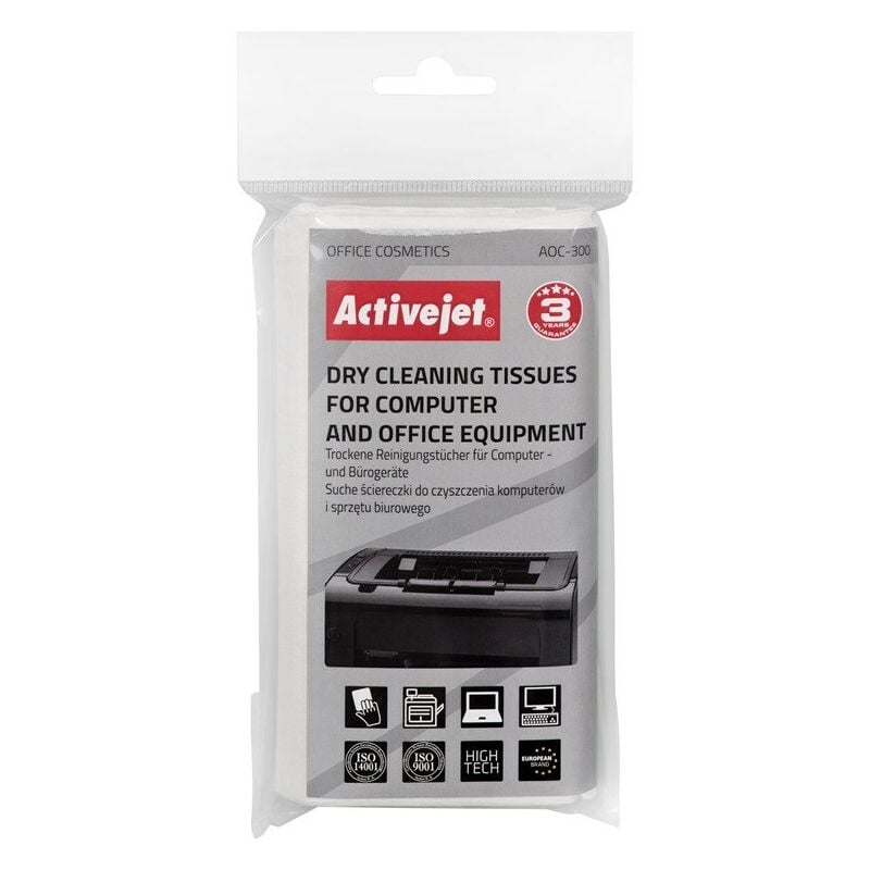 Activejet AOC-300 Ensemble de lingettes sans poussière 24 pcs.