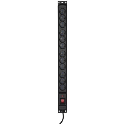 Activejet COMBO Regleta de 12 tomas de corriente 1,5m negro