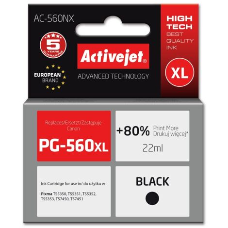 Activejet tusz do Canon PG-560XL new AC-560NX Black