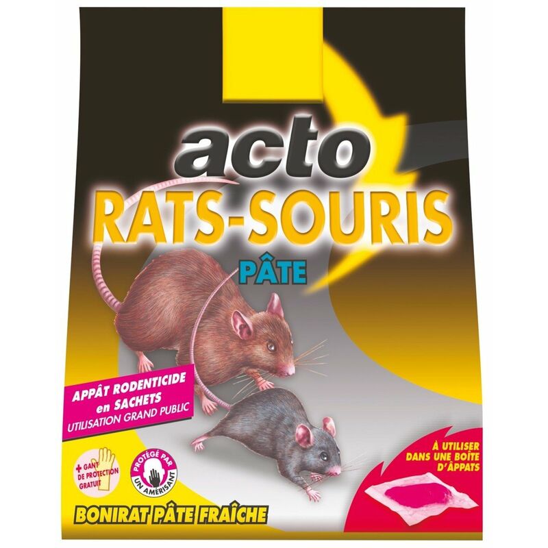 Rat - souris pate 15 sachets de 10 g