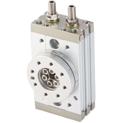 Actuador de péndulo de doble efecto con cilindro neumático rotativo de 30 mm y cremallera y piñón (MSQB30A)