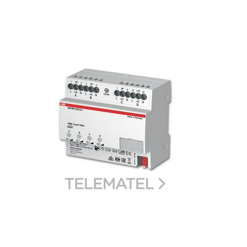 

Actuador Regulador Universal LED, 4 can. UD/S 4.210.2.1 - Niessen