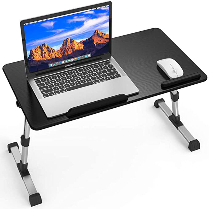 

Drillpro - Actualización de escritorio ajustable para computadora portátil, mesa vertical portátil ergonómica, mesa elevadora plegable en la cama,