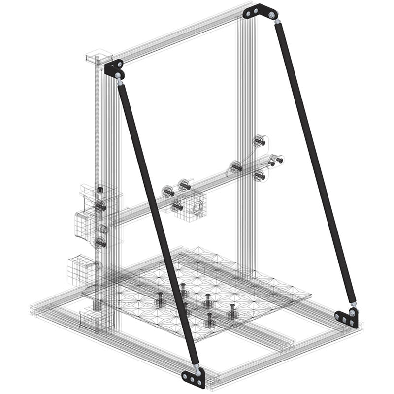 

Actualizacion de piezas de impresora 3D Kit de barra de traccion de soporte compatible con Creality 3D CR-10 / CR-10S / CR-10 S4 / CR-10 S5 Alfawise