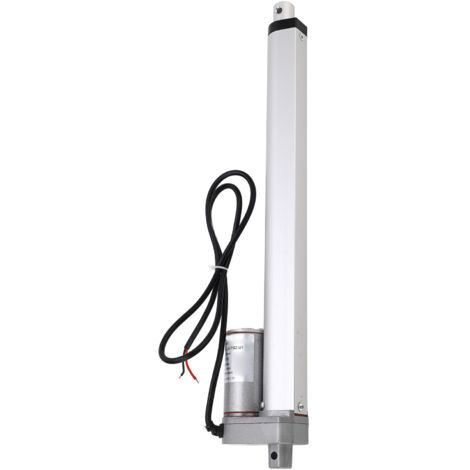 Actuateur Linéaire Électrique 300mm Course 750N Alliage Aluminium avec Fin de Course 24V Moteur Électrique