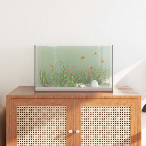 Acuario con almacenamiento Transparente 50 x 30 x 30 cm Cristal