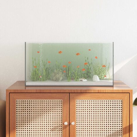 Acuario con almacenamiento Transparente 60 x 30 x 30 cm Cristal