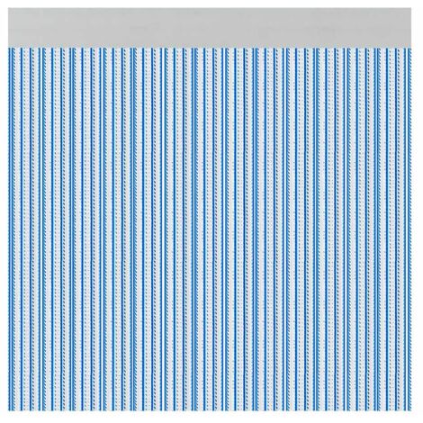 Acudam Tenda Brescia Blu Porte Esterne PVC Alluminio 90 x 210 cm