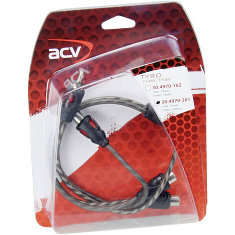 ACV 30.4970-201 Cinchkabel 0.3 m [1x Cinch-Stecker - 2x Cinch-Buchse]