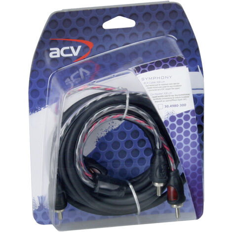 ACV 30.4980-300 Cinchkabel 3 m [2x Cinch-Stecker - 2x Cinch-Stecker]