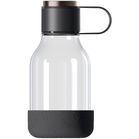 Ad-N-Art Asobu - Dog Bowl - Flasche aus Tritan avec Hundenapf 1,5 Liter Noir (TWB20 black)