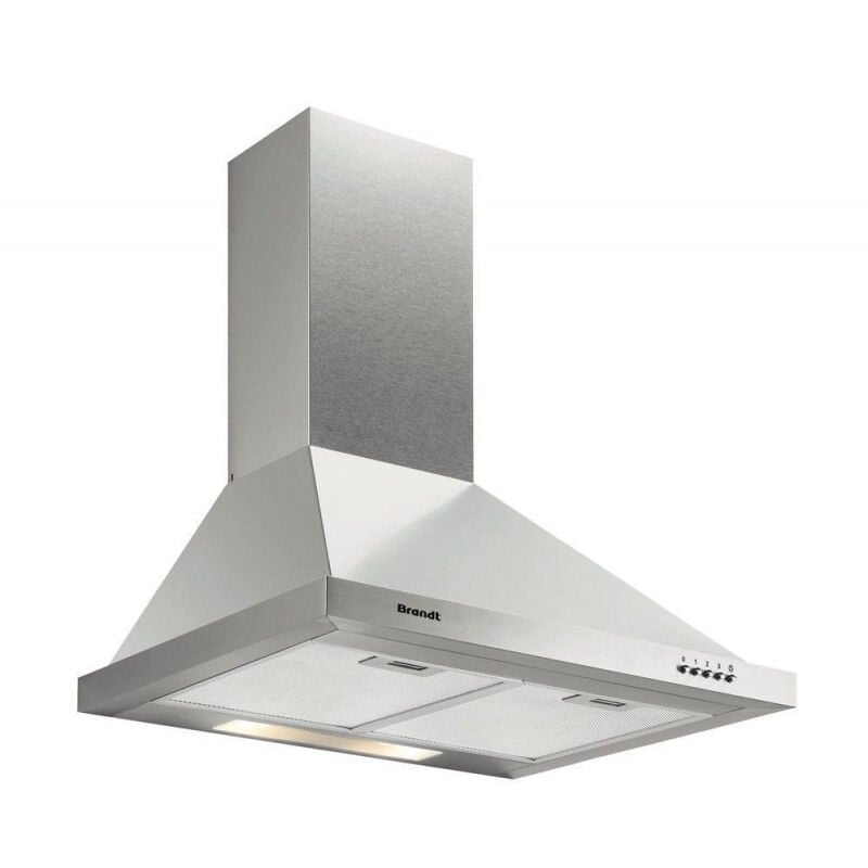 Brandt - Hotte décorative 604m³/h 60cm, ad 1006 x