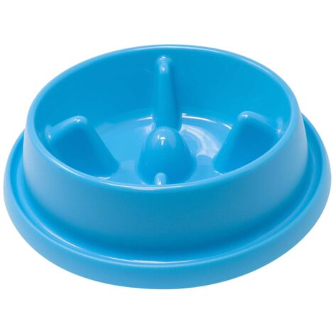 Adagio 10077 Slow Food - Ciotola per cani, Anti ingozzamento, Colori Assortiti, Medium (24.5 x 26 x 7.5 cm), 1 pezzo