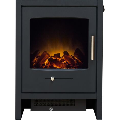 Adam Bergen Electric Stove in Charcoal Grey