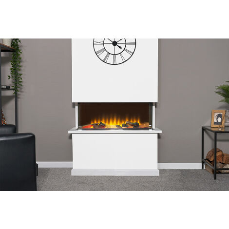Adam Sahara Electric Inset Media Wall Fire with Remote Control