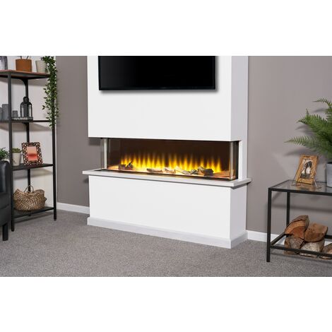Adam Sahara Electric Inset Wall Fire with Remote Control, 51 Inch