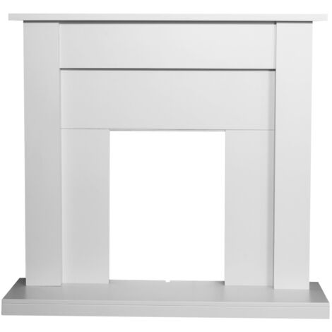 Adam Sutton Fireplace in Pure White