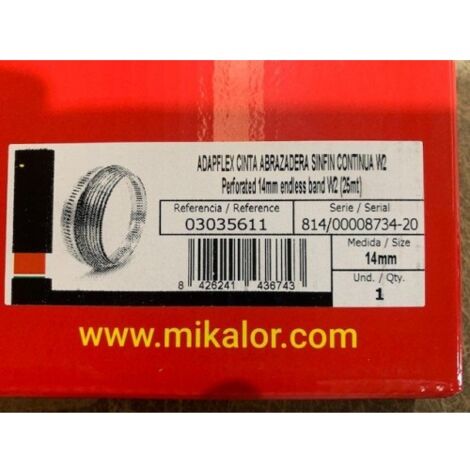 ADAPFLEX CINTA ABRAZADERA SINFIN 14MM W2 25M - DAMESA