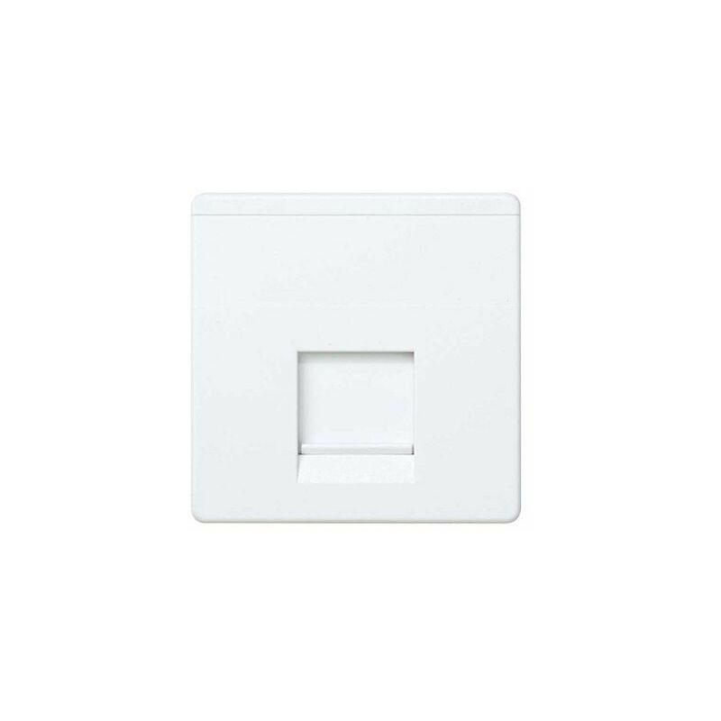 

Placa 1 conector RJ45 AMP con guardapolvo Simon 27 Play Blanco