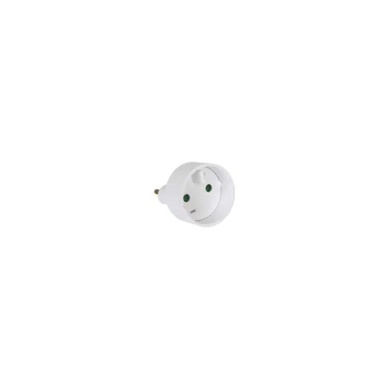 

Adaptador 2P 10/16A Europa 2P Blanco D.4.8mm