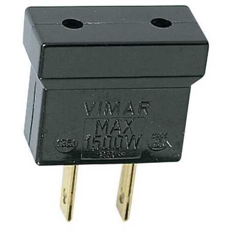 Adaptador 2P EE. UU. - P10 Negro
