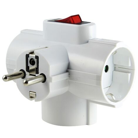ADAPTADOR 3T C/INTERRUPTIOR 16A