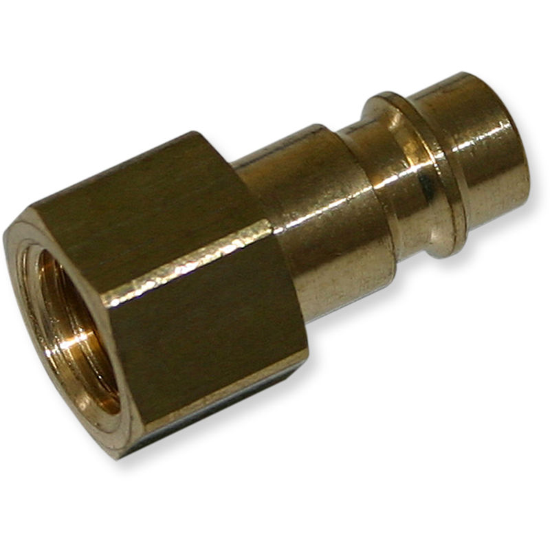 

Adaptador racor para aerógrafo con rosca hembra de 12,91 mm (1/4") y acople rápido manguera 12 mm