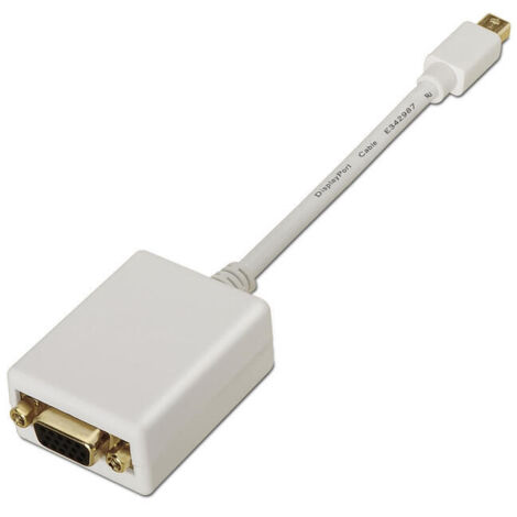 Adaptador Aisens A125-0136/ Mini Displayport Macho - VGA Hembra