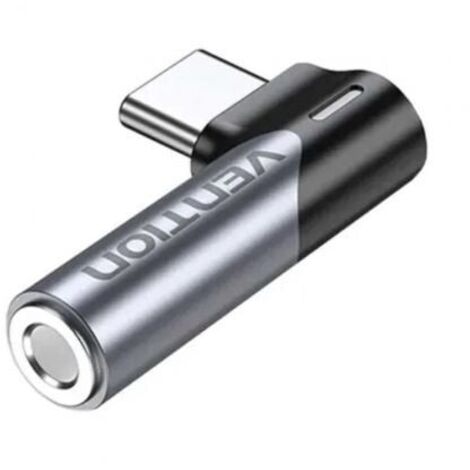 Adaptador Audio Vention BGWH0/ Jack 3.5 Hembra - USB Tipo-C Macho/ Gris