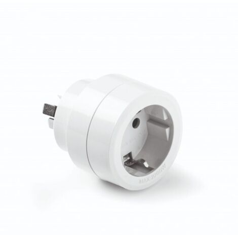 Adaptador australiano/chino - europeo, 10a 250 v, blanco, blister