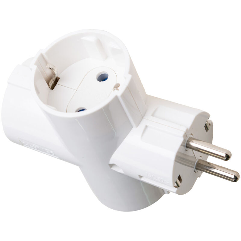 

Adaptador bipolar triple con TTL 3680W 250V 16A (Solera 186-U) (Bolsa con solapa)