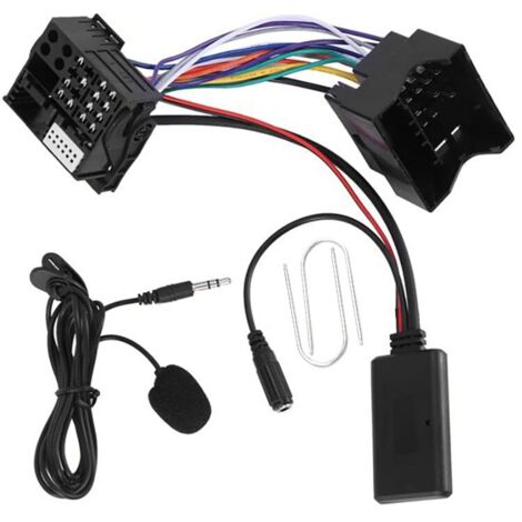 Adaptador Bluetooth LLWL para Opel CD30/70/DVD90, ABS, negro
