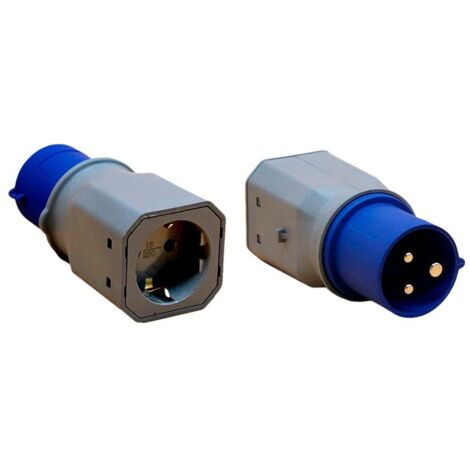 Adaptador clavija 2p+t