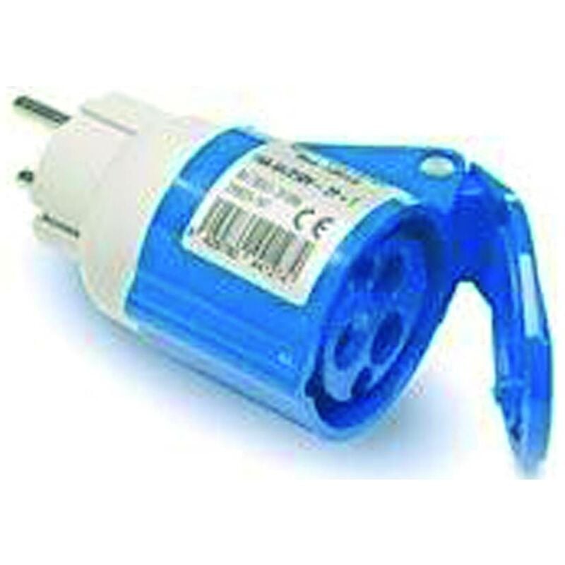 

Adaptador Clavija Electricidad 2P+Ttl Base 2P+T Poliamida/ABS Az Famat