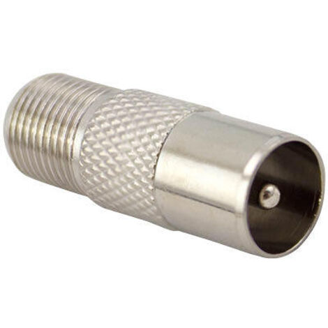 Adaptador conector macho TV a F hembra GSC 2601353